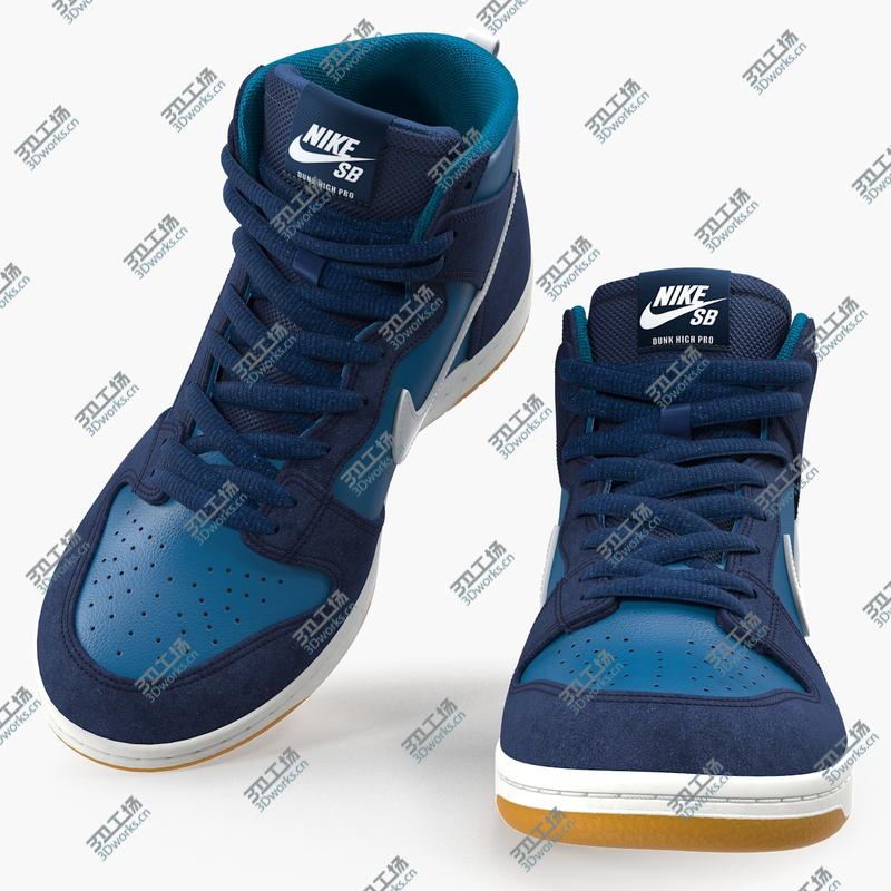 images/goods_img/2021040231/Skateboarding Shoe Nike SB Dunk High Pro Blue model/1.jpg
